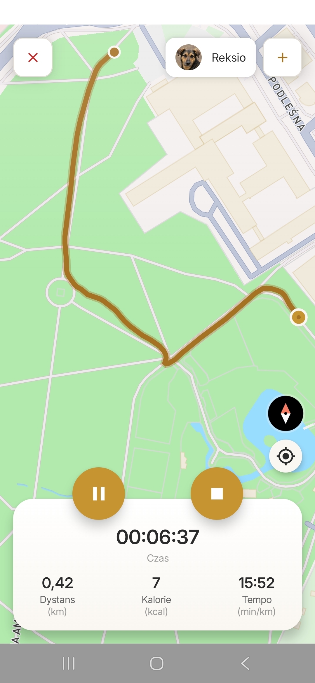 Spacer na żywo - Mapa i śledzenie trasy