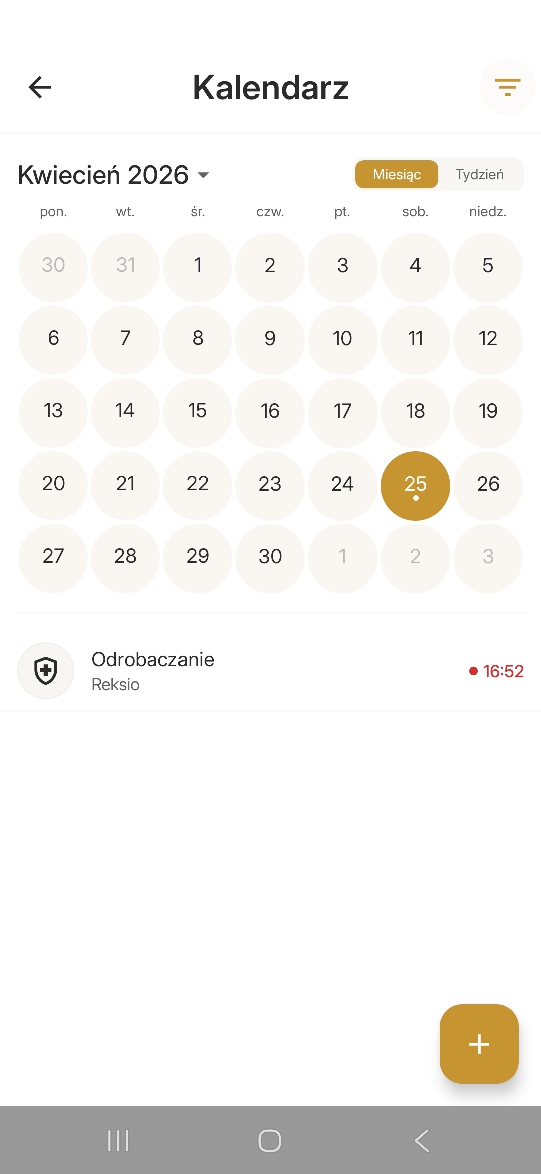 Planer - Kalendarz przypomnień